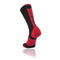 TCK Baseline 3.0 Crew Lacrosse Sock - Black/Red - Top String Lacrosse