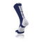 TCK Baseline 3.0 Crew Lacrosse Sock - Navy Blue/White - Top String Lacrosse