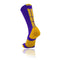 TCK Baseline 3.0 Crew Lacrosse Sock - Purple/Gold - Top String Lacrosse