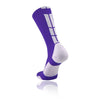 TCK Baseline 3.0 Crew Lacrosse Sock - Purple/White