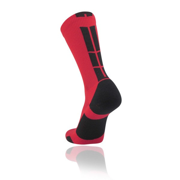 TCK Baseline 3.0 Crew Lacrosse Sock - Red/Black