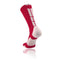 TCK Baseline 3.0 Crew Lacrosse Sock - Red/White - Top String Lacrosse