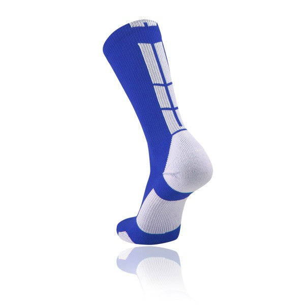 TCK Baseline 3.0 Crew Lacrosse Sock - Royal Blue/White