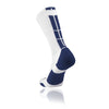TCK Baseline 3.0 Crew Lacrosse Sock - White/Navy Blue