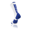 TCK Baseline 3.0 Crew Lacrosse Sock - White/Royal Blue